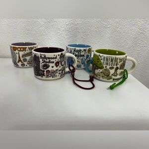 Disney Colorful Park-Themed Mini Mug Set